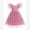 Hot Pink, variant on IBTOM CASTLE Toddler Kids Girls Butterfly Dress Sparkle Tulle Ruffle Sleeve Wedding Formal Birthday Pageant Shoot Dresses 5-6 Years Pink