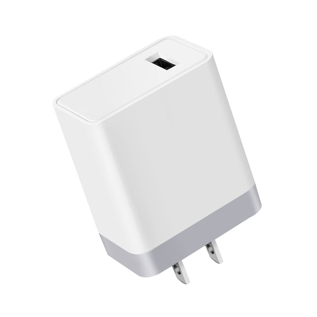 Chargeur Mural USB, Adaptateur d'Alimentation Mural pour Téléphone, Chargeur Universel à Charge Rapide 18 W en Cube, Compatible iPhone, iPad, Android, Samsung