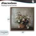 thumbnail image 4 of Stupell Industries Cottage Flowers In A Basket Arrangement Brown Floating Frame Canvas Art, 25 x 25, by Lazar Studio, 4 of 8