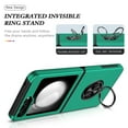 thumbnail image 5 of Allytech Hybrid Case for Samsung Galaxy Z Flip5 with 360° Rotatable Ring Kickstand, Soft TPU + Rugged PC, Screen Lens Protection Shockproof Anti-Fall Magnetic Car Mount Back Case - Darkgreen, 5 of 7