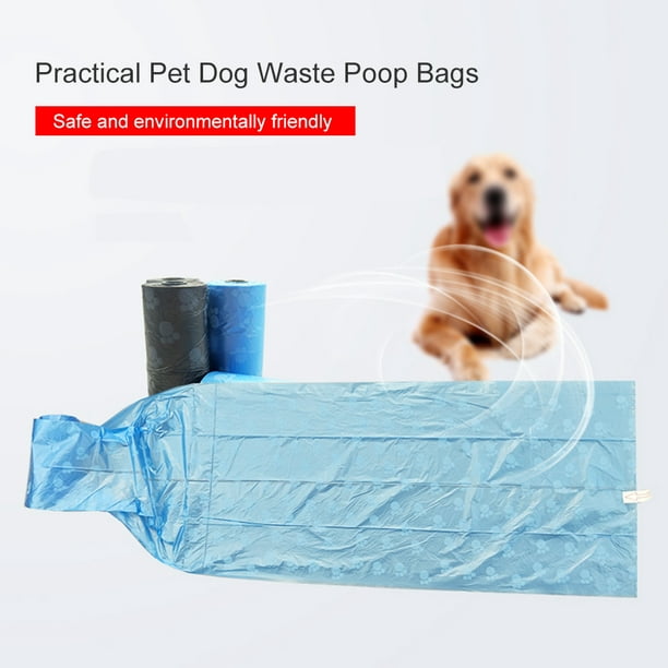 15 Pcs Pet Dog Waste Poop Bags with Printing Footprint