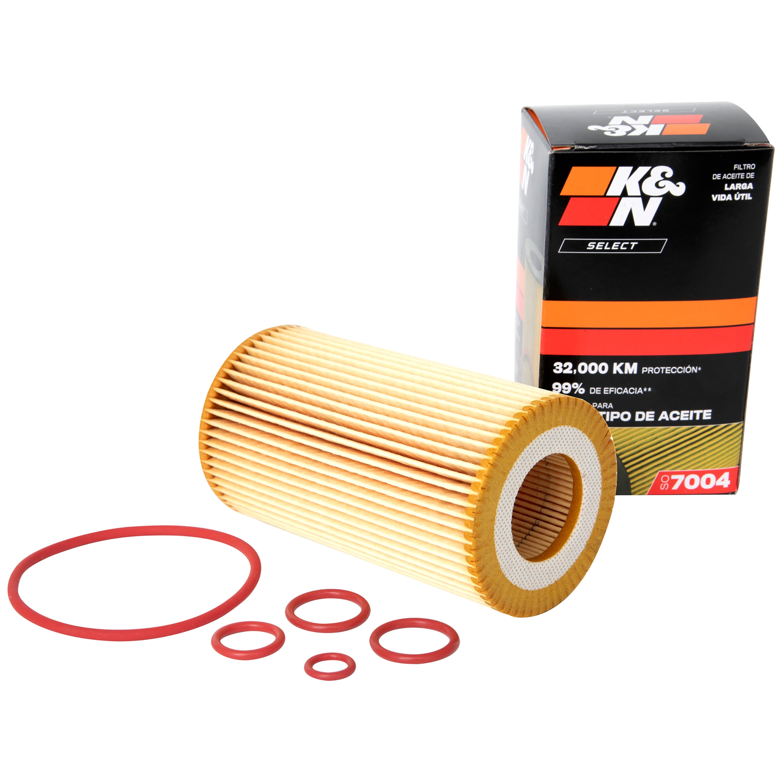 K&N Select Oil Filter: 20,000 Mile Premium Engine Protection, Higher Oil Flow Rates, Compatible with All Oils, SO-7004