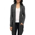 thumbnail image 2 of HyBrid & Company Womens Kimono Casual Open Front Drape Long Cardigan with Pockets, 2 of 2