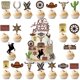 thumbnail image 1 of Cake Toppers Pretyps 46 Piezas Decoraciones de Cumpleaños Vaqueras, 1 of 7