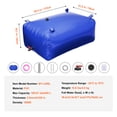 KFFKFF Collapsible Water Storage Bladder 400L/105.7 Gallon, Portable Water RV Tank 1000D PVC Water Storage Containers, Flexible Water Holding Bladder for Camping, Fire Prevention, Emergency Use, Blue