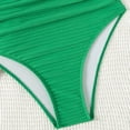 thumbnail image 5 of Levmjia Halter Neck One Piece Swimsuit Women, Solid Color High Waisted Tummy Control Ruched Swimwear, Nylon Spandex Beachwear Sports Surfing Yoga Bodysuit S-XL, 5 of 5