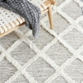 thumbnail image 6 of SAFAVIEH Casablanca Bojan Diamond Area Rug, Grey/Ivory, 8' x 10', 6 of 8