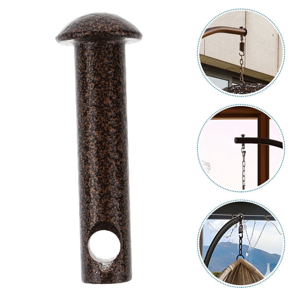 RENACLIPY Hammock Pin Plug Heavy Duty Brown Steel Alloy for Hanging Chairs 2Pcs
