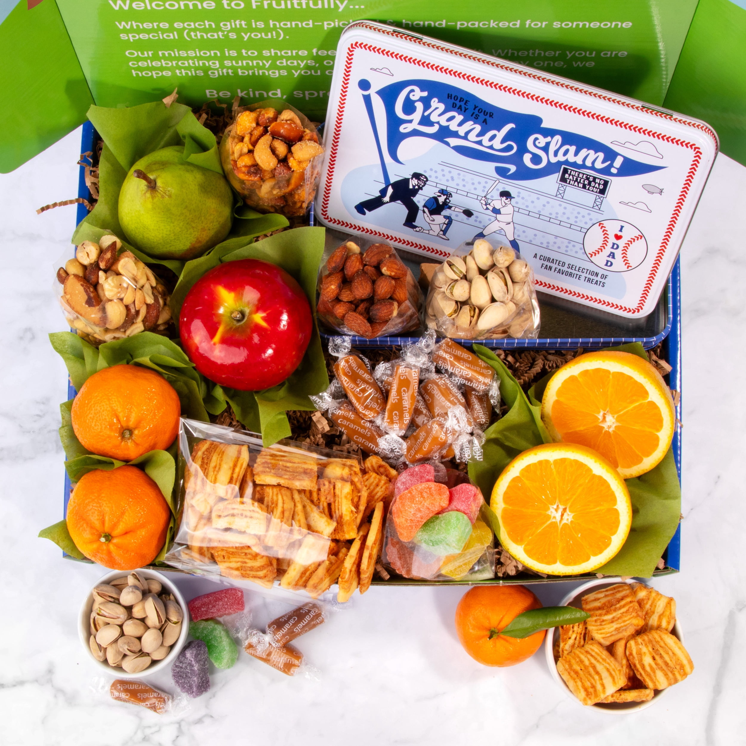 Golden State Fruit Premium Father's Day Fruit and Snacks Gift Basket