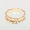 thumbnail image 2 of LBG British Made 10k Rose Gold Natural Diamond Mens Band Ring - 25 size options - Size 12, 2 of 6