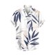 thumbnail image 3 of Mens Casual Manga Corta Botón Abajo Camisas Impresas Bolsillo Botón Turndown Cuello Top Blusa Camisa, 3 of 6