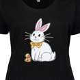 thumbnail image 4 of Inktastic Easter Cute Bunny and Chick Women's Plus Size T-Shirt, 4 of 5