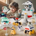 thumbnail image 1 of Juguete espacial iPlay iLearn para niños Space Adventure Planet con 2 cohetes astronautas, 1 of 7