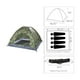 thumbnail image 4 of Tienda Automática Casa De Campaña 4 Personas Grande Camping Verde Camuflaje, 4 of 4