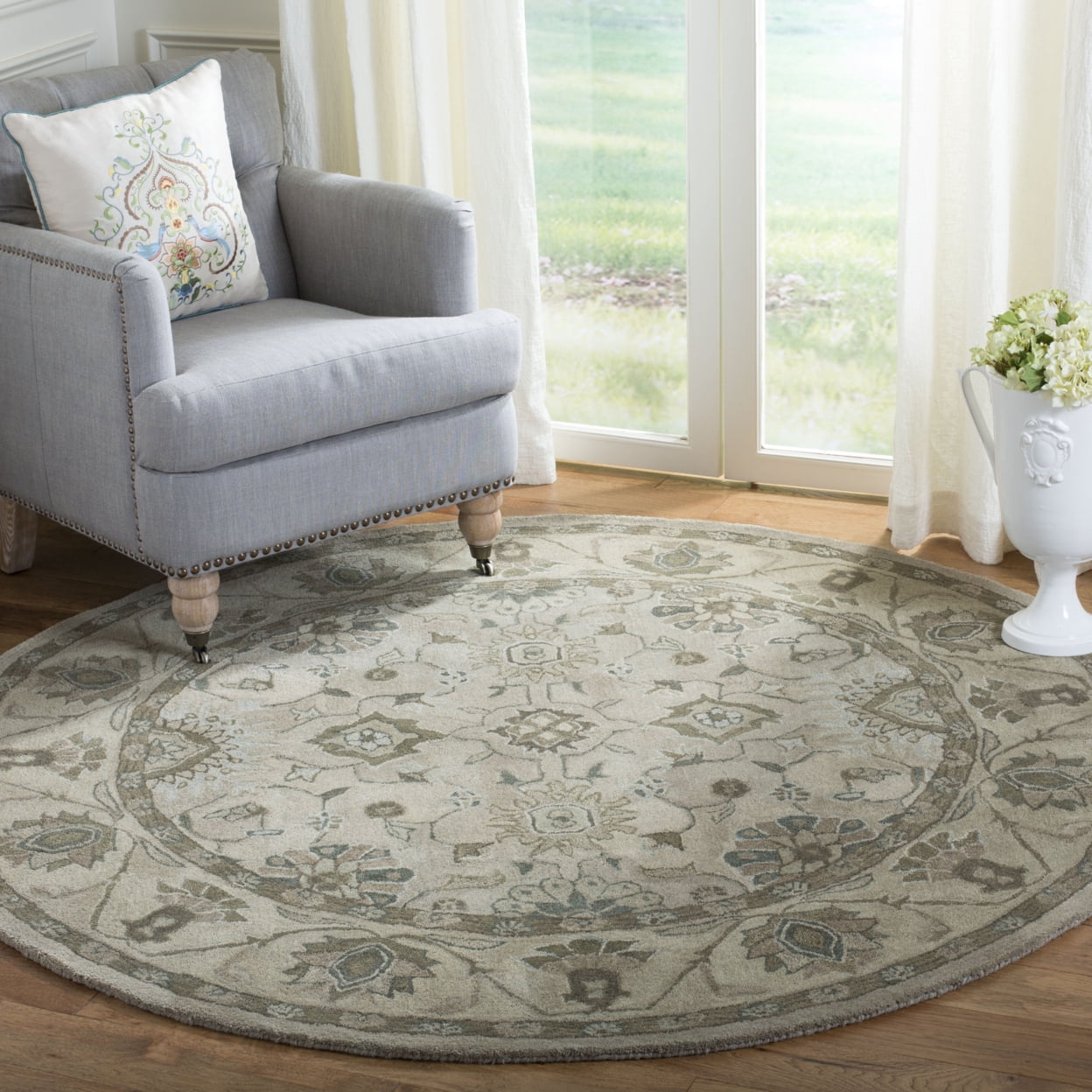 SAFAVIEH Anatolia Gavril Floral Area Rug, Beige, 3' x 5'