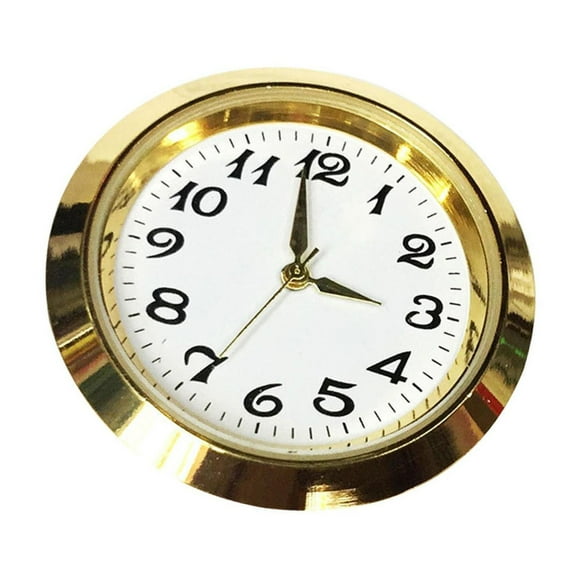ziyahi Round Clock Insert Clock Movement Clock Face for Diameter 1-3/8 inch Hole Aureate