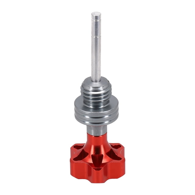 1Pc Scooter Motorcycle Engine Dipstick Cover Plug Engine Crankcase Oil Level Gauge Motorcycle Modification Parts Oil Dipstick Red Mingyiq