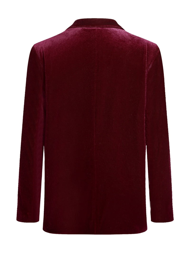 inhzoy Kids Boys Velvet Blazer Suit Jacket Gentleman Formal Jacket