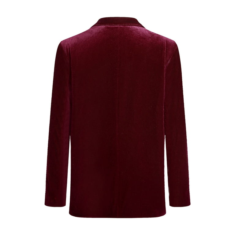inhzoy Kids Boys Velvet Blazer Suit Jacket Gentleman Formal Jacket
