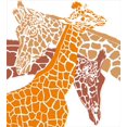 thumbnail image 3 of Ambesonne Giraffe Duvet Cover Sets, Wildlife in Africa, 2-Queen, Orange White and Brown, 3 of 7
