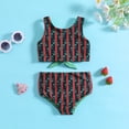 thumbnail image 2 of ASFGIMUJ Toddler Girl Swimsuit Two Piece Summer Cartoon Printed Swimwear Reversible Bikini Set Bathing Suits For Girls,Size 5 Years-6 Years, 2 of 6