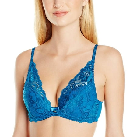 Gossard MYKONOS BLUE Gypsy Contoured Plunge Bra US 32C  UK 32C