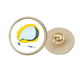 thumbnail image 1 of Broche de oro metálico circular Unbranded Alien Monster CAT 2.7 cm, 1 of 3