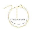 thumbnail image 2 of Pearl Chain Anklets For Women Minimalist Summer Jewelry For Teens And Women Beach Fashion Anklet, 2 of 4
