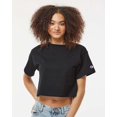 thumbnail image 3 of Champion Women's Cropped Reverse Weave T-Shirt, 3 of 4