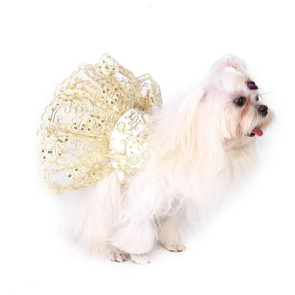 Mgaxyff Elegant Lace Pet Formal Dress Wedding Evening Dress Formal