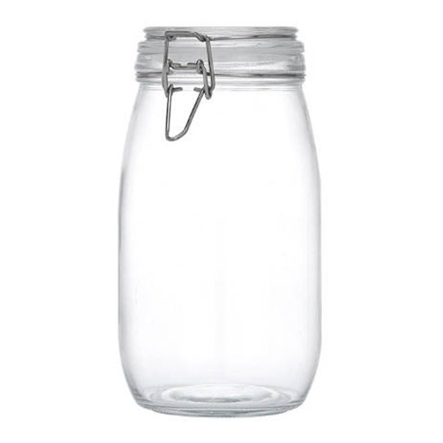 CJiaWei Leak Proof Airtight Latching Glass Storage Jars With Secure Lock Lids For Kitchen Pantry Organization And Food Preservation