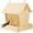 Bird Feeder A, variant on LACKUST Bird Feeders Outdoor Clearance,Wooden Hanging Rainproof Automatic Bird Feeder for Outdoor Use,Wood Color