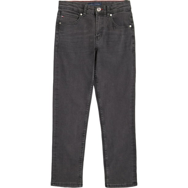 Vaqueros Tommy Hilfiger para niños con 5 bolsillos, elásticos, delgados, rectos, 20