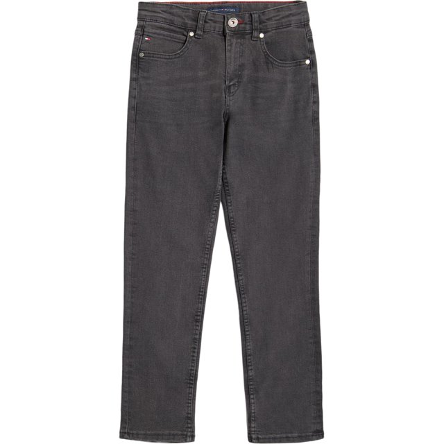 Vaqueros Tommy Hilfiger para niños con 5 bolsillos, elásticos, delgados, rectos, 14