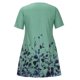 thumbnail image 4 of ICHUANYI Clearance Women's Summer Casual Round Neck Short Sleeve Folding Floral Printed Dresses(Navy, XL) ICHUANYI WER2023080704238, 4 of 9