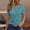 Blue, variant on Women's Clothing Trendy Short Sleeve Summer Tops Dressy Casual Crewneck T Shirts Plus Size Spring Clothes Loose Fit