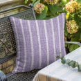 thumbnail image 3 of Throw Pillow Covers 26x26 Inch, Lavender Purple Striped Decorative Pillow Cases for Couch Sofa Bed, Modern Simple Lines Art Cotton Linen Square Home Decor Pillowcases with Hidden Zipper, 3 of 9
