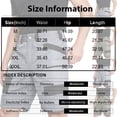 thumbnail image 5 of Dresfit Men's Cargo Shorts Zipper Pockets Baggy Shorts Summer 2026 Big and Tall Hiking Shorts Open Bottom Lightweight Breathable Work Short Pants L, 5 of 8
