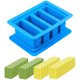 thumbnail image 4 of Bearachild Molde de mantequilla de 4 cavidades bandeja de silicona fabricante de mantequilla con tapa antiadherente para pan de maíz pastel de queso palo Herramientas y accesorios para hornear azul Bearachild HA006773-03, 4 of 6
