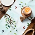 thumbnail image 3 of Easter Table Runner - 60 Inch Long Spring Watercolor Bunny Eggs Tulip Flower Plant Cotton and Linen Blended Dress Scarves Farmhouse Table Runner for Kitchen Dining, Coffee Table, 13" x 60", 3 of 8