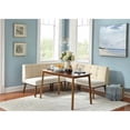 thumbnail image 2 of Simple Living  4 piece Playmate Nook Dining Set Beige, 2 of 5
