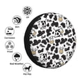 thumbnail image 4 of Goofa Cow Pattern Universal Tire Cover for Jeep, SUV, Truck, and Trailer – Waterproof, UV-Resistant,Easy to Install, Fits 14"-17" Tires-14 inch, 4 of 6