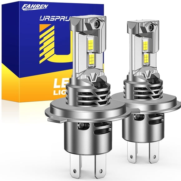 FAHREN 2026 H4 9003 LED Headlight Bulbs, 1000% Super Brightness H4 Headlight Bulbs, 1:1 Mini Size Plug and Play, 6500K Cool White 9003 Halo