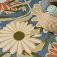 thumbnail image 4 of Nourison Aloha 3'6" x 5'6" Blue Sage Outdoor Floral Flatweave Indoor/Outdoor Area Rug, 4 of 10