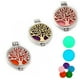 thumbnail image 4 of Zhuge Collar con colgante de árbol de la vida, collares, colgante de joyería, hecho a mano, emisor de aromaterapia que se puede abrir, collar con árbol de la vida que brilla por la noche (oro), 4 of 5
