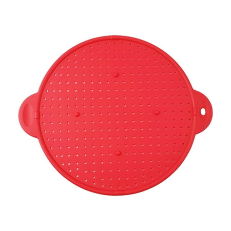 

amousa Skillet Cover Lid Cookware Silicone Splatter Guard Screen Pan Spill Stopper Pots