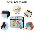 thumbnail image 3 of Organ Folder 14.2 x 0.8 x 10.6 Inches 13 Separate Pockets A4 Size Documents Folder A Sort Storage File Manager For The Home Office Giraffes and Raindrops, 3 of 7