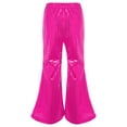thumbnail image 2 of Zaldita Toddler Girls Hip Hop Jazz Streetwear Bell Bottom Pants Kids Sequined Performance Trousers Flare Pants Hot Pink 11-12, 2 of 7