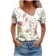 thumbnail image 1 of Top de Verano Mujeres Cuello en V Casual Top de Manga Corta, Ligera Primavera Y Blusa de Verano para las Mujeres, 1 of 5