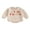 Beige, variant on Sylvamorning Baby Boys Girls Valentine's Day Bubble Romper 3M 6M 12M 18M Long Sleeve Letter Print Crew Neck Bodysuit Newborn Infant Casual Daily Clothes